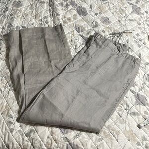 Daniel Ellissa gray linen pants 40
